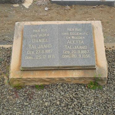 TALJAARD Daniel 1887-1971 &amp; Aletta 1887-1956