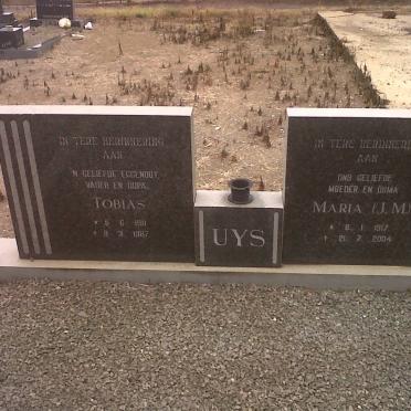 UYS Tobias 1911-1987 &amp; Maria J.M. 1917-2004