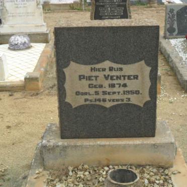 VENTER Piet 1874-1950