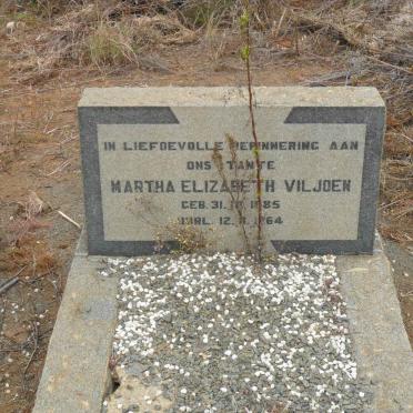 VILJOEN Martha Elizabeth 1885-1964