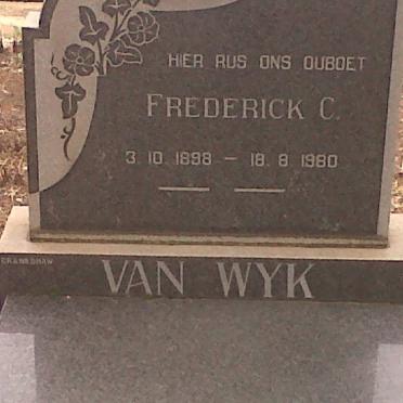 WYK Frederick C., van 1898-1980