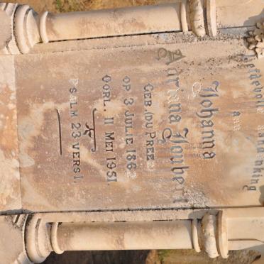 JOUBERT Petrus Jacobus 1862-1911 &amp; Johanna Adriana DU PREEZ 1862-1951