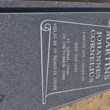 MARTINS Johannes Cornelius 1944-2008