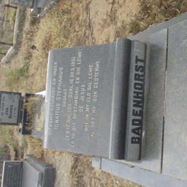 BADENHORST Ignatius Stephanus 1911-1951