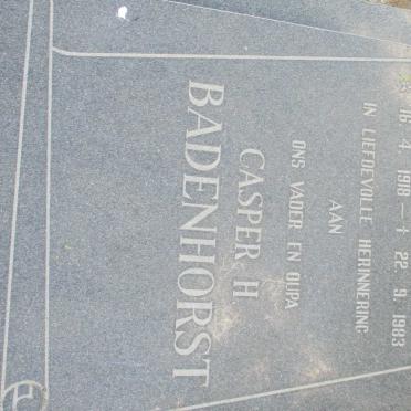 BADENHORST Casper H. 1918-1983