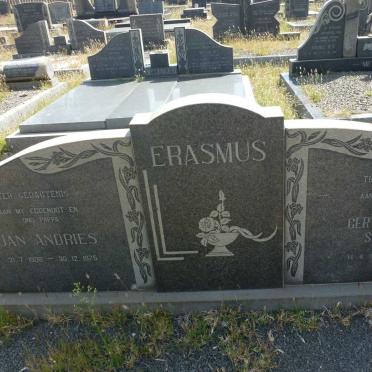 ERASMUS Jan Andries 1906-1975 &amp; Gertruida Anna Susanna 1914-1997