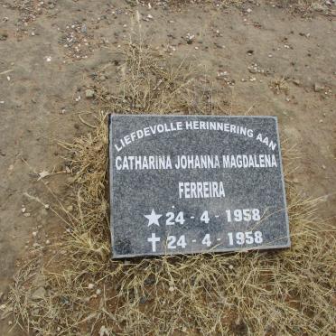 FERREIRA Catharina Johanna Magdalena 1958-1958