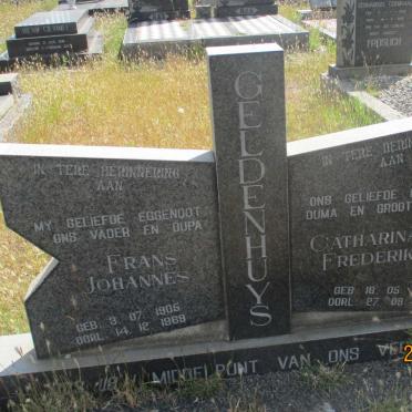 GELDENHUYS Frans Johannes 1905-1969 &amp; Catharina Frederika 1907-1990