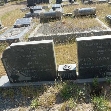 HORN Jan M.C. 1908-1977 &amp; Helena C. ANNANDALE 1923-