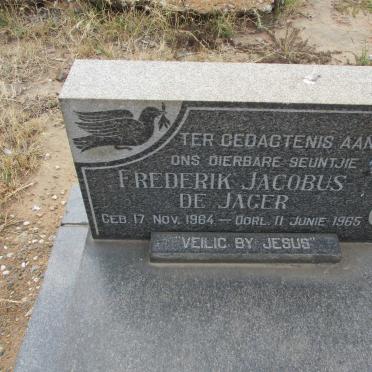 JAGER Frederik Jacobus, de 1964-1965