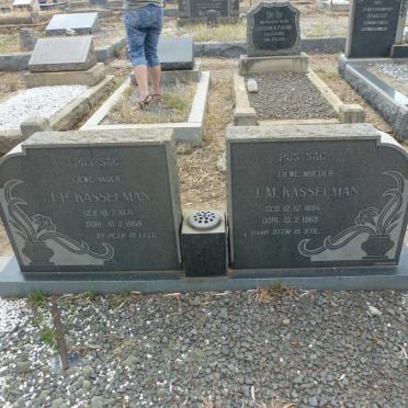 KASSELMAN J.P. 1871-1958 & J.M. 1884-1969
