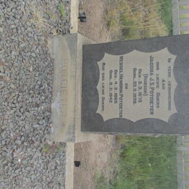POTGIETER Wessel Hendrik 1865-1942 &amp; Jacoba J.S. ROBSON 1875-1938