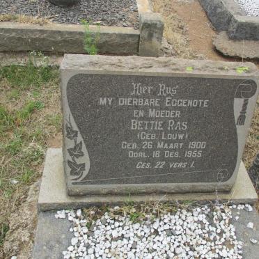 RAS Bettie nee LOUW 1900-1955