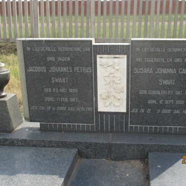 SWART Jacobus Johannes Petrus 1899-1967 &amp; Susara Johanna Carolina GROBLER 1904-1960