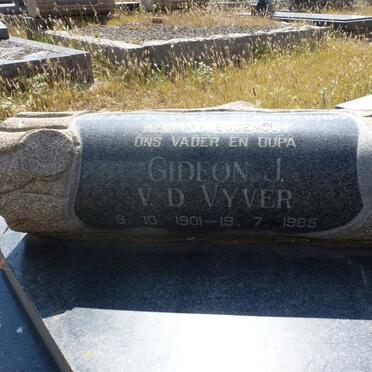 VYVER Gideon J., v.d. 1901-1985