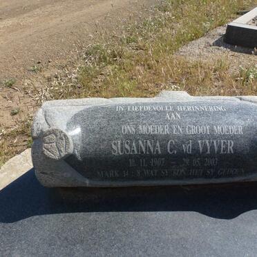 VYVER Susanna C., v.d. 1907-2003