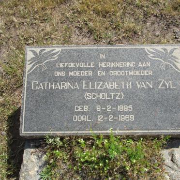 ZYL Catharina Elizabeth, van nee SCHOLTZ 1885-1969