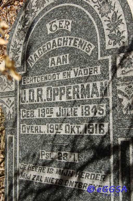 OPPERMAN J.D.R. 1845-1916