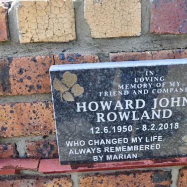 ROWLAND Howard John 1950-2018