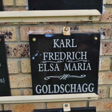 GOLDSCHAGG Karl Fredrich &amp; Elsa Maria