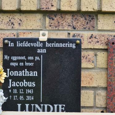 LUNDIE Jonathan Jacobus 1943-2014