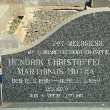 BOTHA Hendrik Christoffel Marthinus 1889-1957