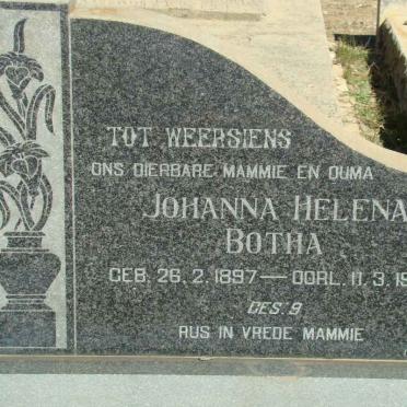 BOTHA Johanna Helena 1897-1968