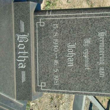 BOTHA Johan 1940-1981