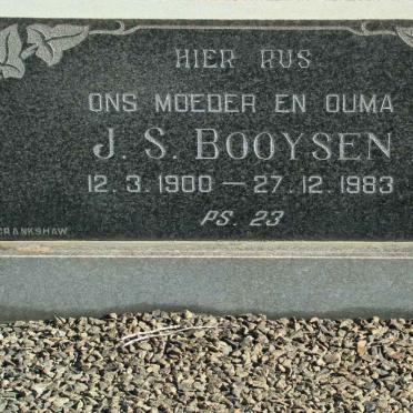 BOOYSEN J.S. 1900-1983