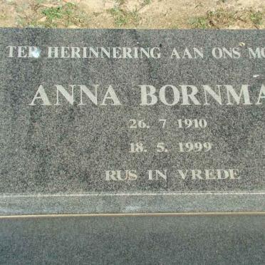 BORNMAN Anna 1910-1999
