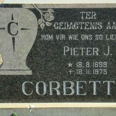 CORBETT Pieter J. 1899-1975
