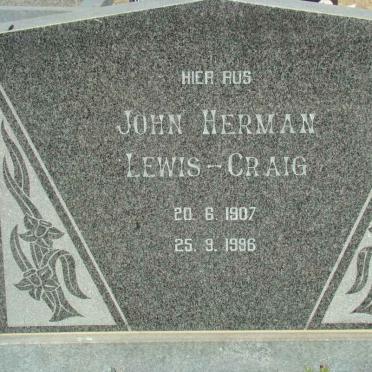 CRAIG Johan Herman, Lewis 1907-1996