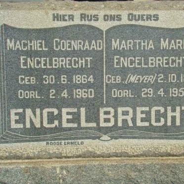 ENGELBRECHT Machiel Coenraad 1864-1960 &amp; Martha Maria MEYER 1868-1954