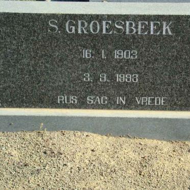 GROESBEEK S. 1903-1993