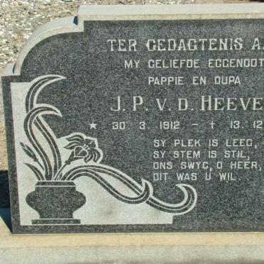HEEVER J.P., v.d. 1912-1973