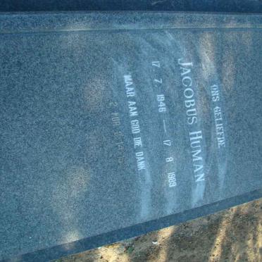HUMAN Jacobus 1946-1989