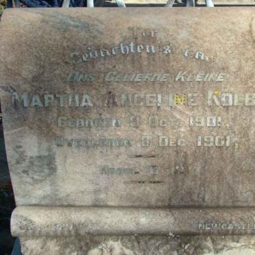 KOLBE Martha Angeline 1901-1901