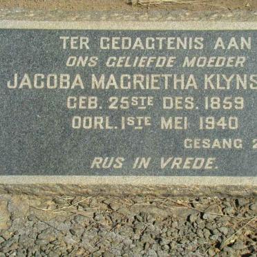 KLYNSMITH Jacoba Magrietha 1859-1940