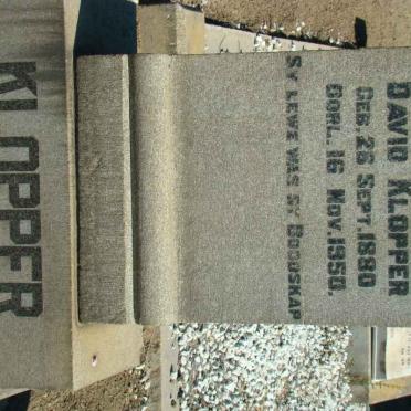 KLOPPER David 1880-1950