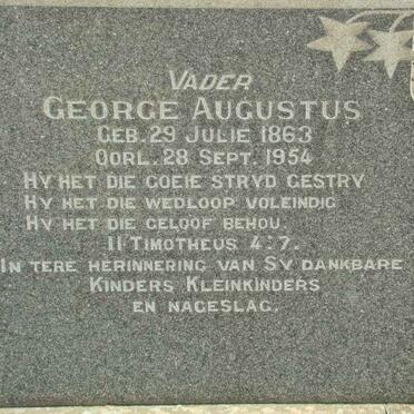 KOLBE George Augustus 1863-1954