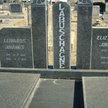 LABUSCHAGNE Leonarous Johannes 1880-1979 &amp; Elizabeth Johanna KOLBE 1887-1974
