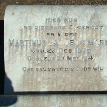 MAREE Martinus Jacobus 1878-1947