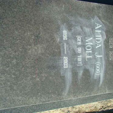 MOLL Alida J. nee DU TOIT 1896-2003