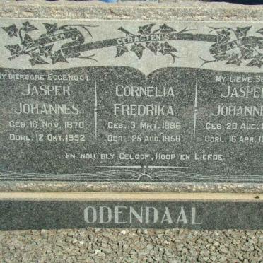 ODENDAAL Jasper Johannes 1870-1952 &amp; Cornelia Fredrika 1886-1958 :: ODENDAAL Jasper Johannes 1915-1953