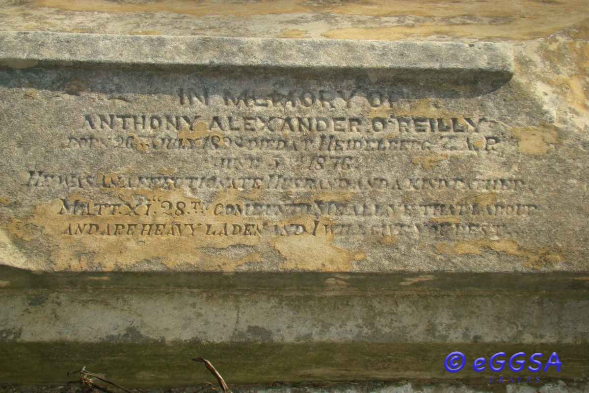 O’REILLY Anthony Alexander 1828-1876