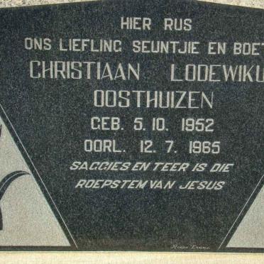 OOSTHUIZEN Christiaan Lodewikus 1952-1965