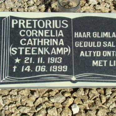 PRETORIUS Cornelia Catharina nee STEENKAMP 1913-1999