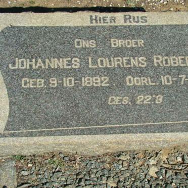 ROBERTS Johannes Lourens 1892-1956