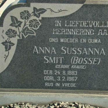SMIT Anna Susannna nee KRAUSE 1883-1967
