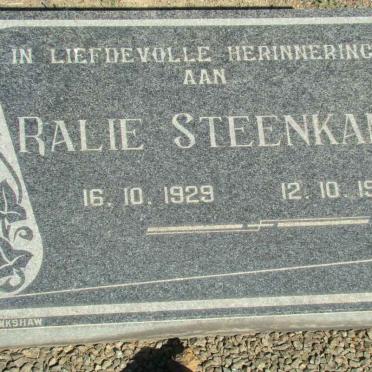 STEENKAMP Ralie 1929-1983